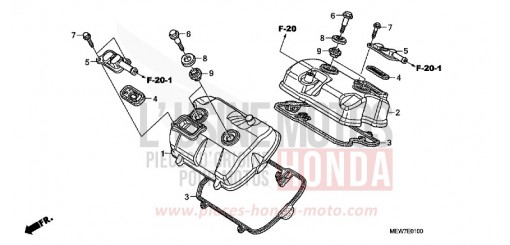 CYLINDER HEAD COVER NT700VA8 de 2008